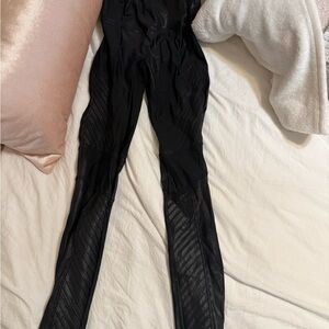 SPANX Black Faux Leather Leggings
